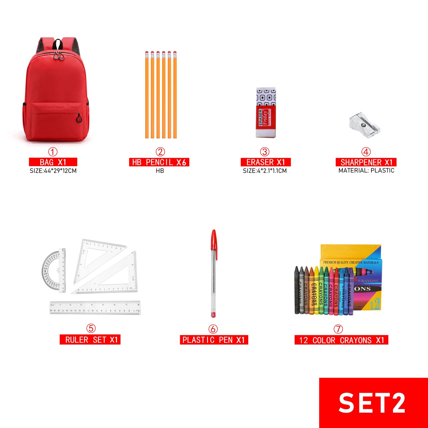 ✨ Back to School Supplies Kit – Essential Stationery Set for Kids & Students ✨