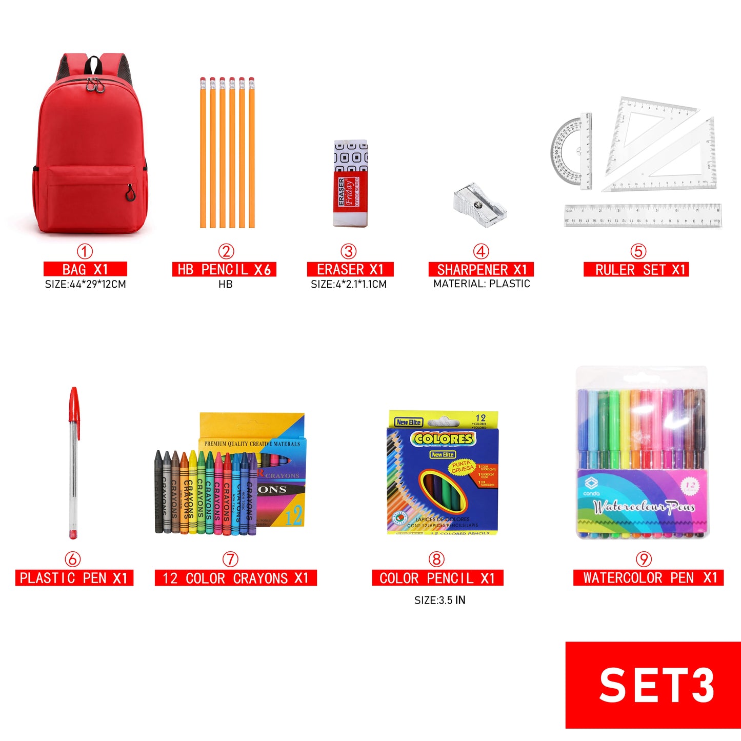 ✨ Back to School Supplies Kit – Essential Stationery Set for Kids & Students ✨