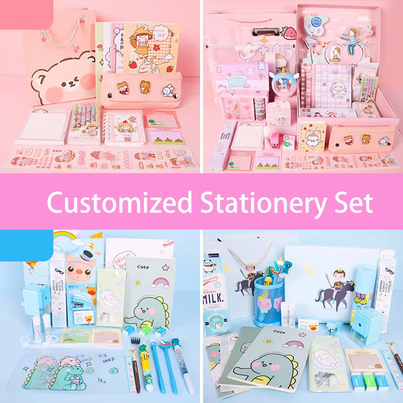 Personalized Customized Children'S Birthday Gift Stationery Set Gift Box Custom Stationery Set Starting School